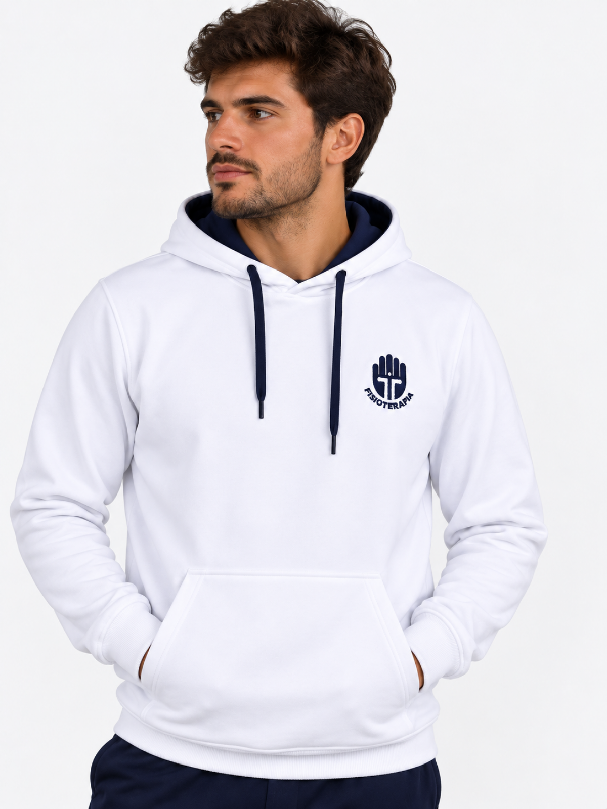 SWEAT CAPUCHO BRANCA SIMPLE