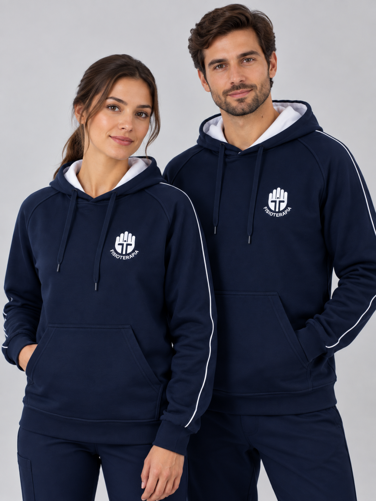 SWEAT CAPUCHO NEW LINE MARINHO