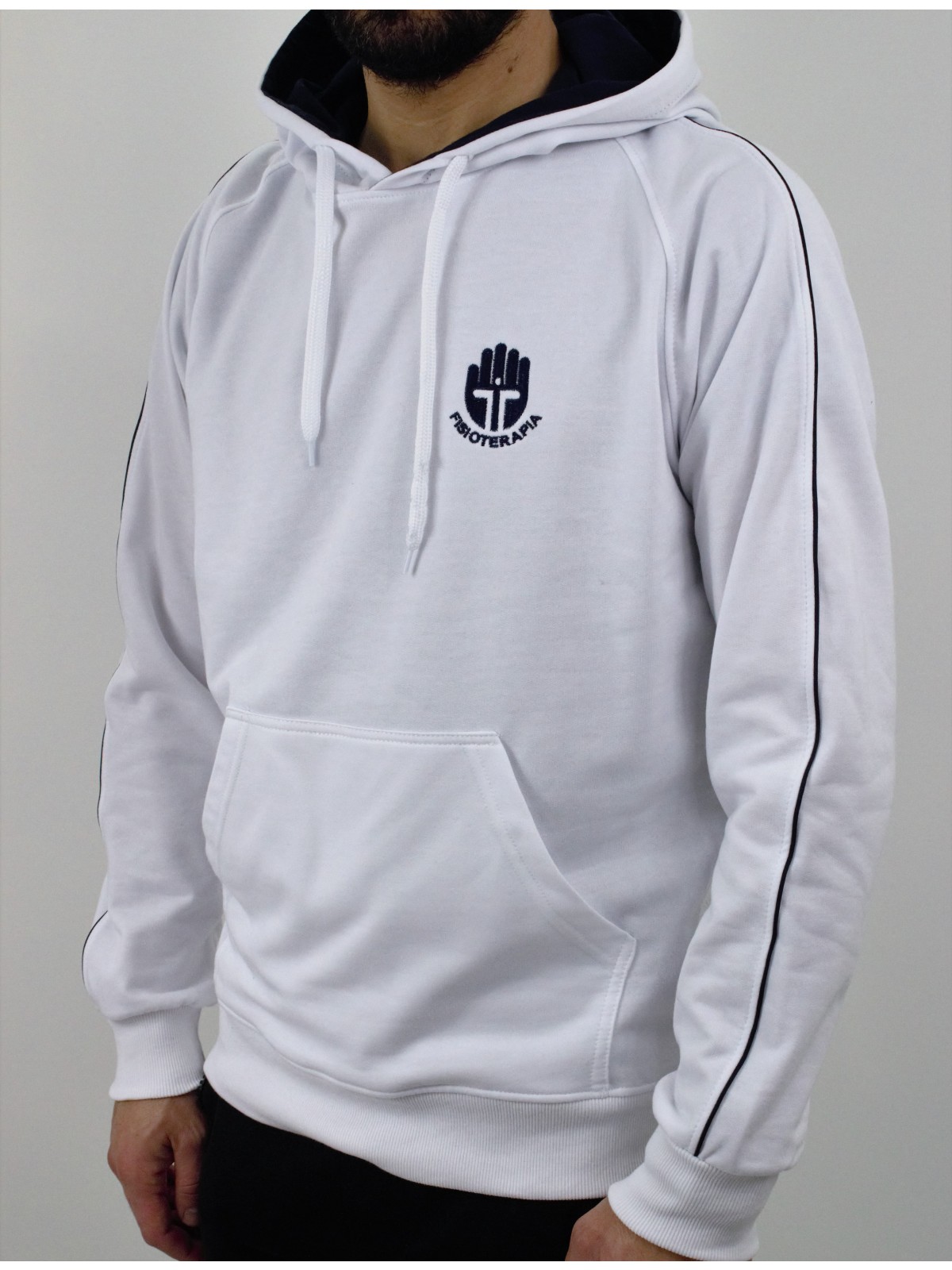 SWEAT CAPUCHO NEW LINE BRANCO